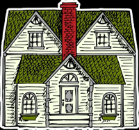 Hope's dream house & fear's haunted house.